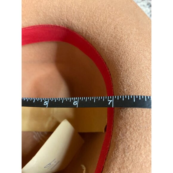 Tom Stone Kurt Jr Fedora Hat Tan Wool Western Style Costal Cowgirl - Picture 10 of 10